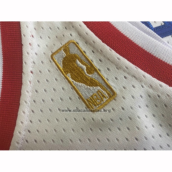 Camiseta Philadelphia 76ers Allen Iverson NO 3 Mitchell & Ness 1996-97 Blanco